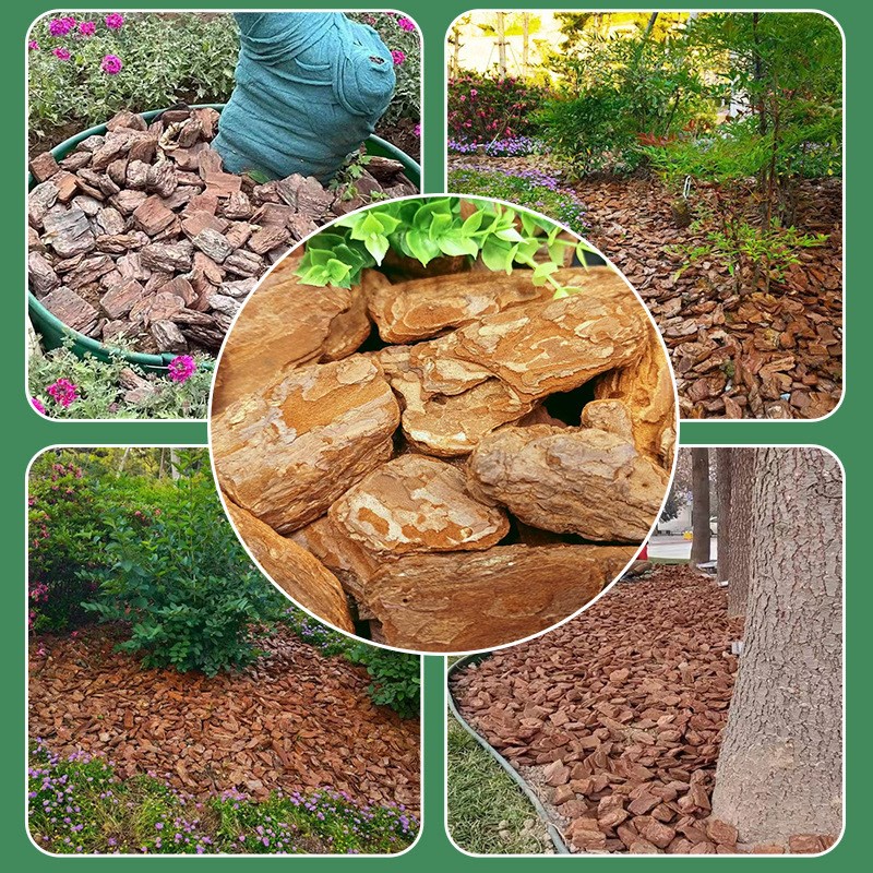 打磨松树皮有机覆盖物松树皮园林绿化用厂家园艺装饰美化