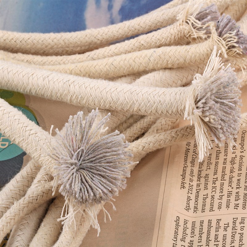 灰色包芯棉绳包心编织绳4毫米-12mm本白米白色灰芯棉绳10mm