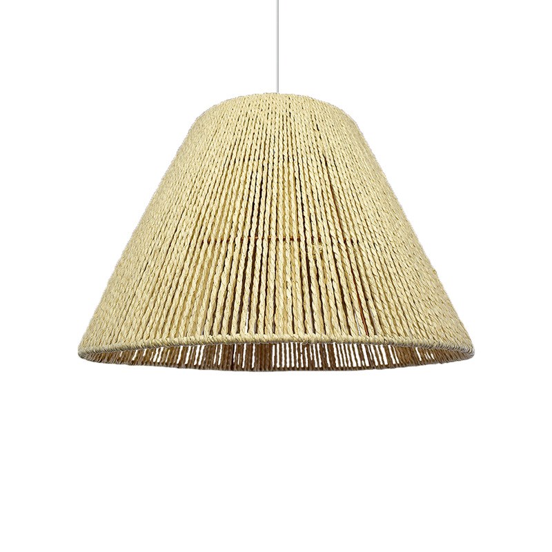 厂家纸绳工艺东南亚风格 客厅餐厅书房吊灯 创意酒店民宿装饰灯罩