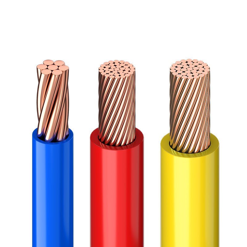 国标纯铜BV线家用10 16 25 50平方线单芯铜芯硬线阻燃家装电线缆