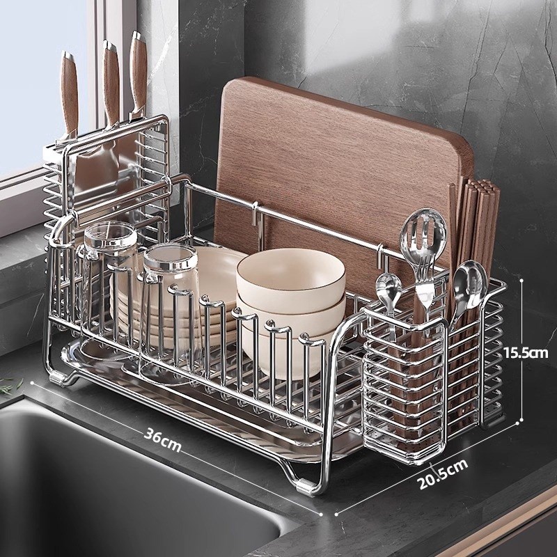 304不锈钢碗碟沥水架碗盘收纳架沥水碗架碗筷置物架小型窄款窄边