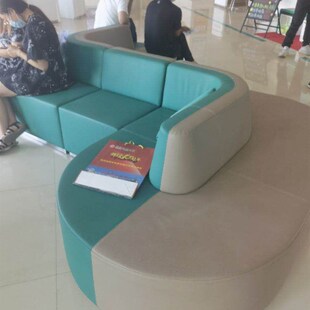 农业银行大厅等候区休息区组合多人位卡座沙发银行排号区休息沙发