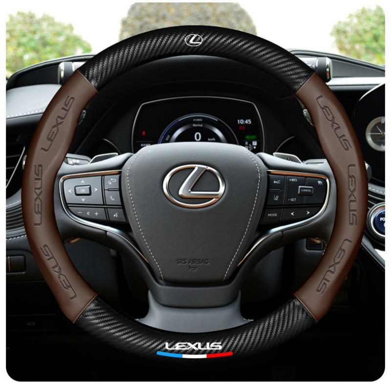 适用雷克萨斯ES200 300h NX200t CT200h RX45h IS300碳纤方向盘套