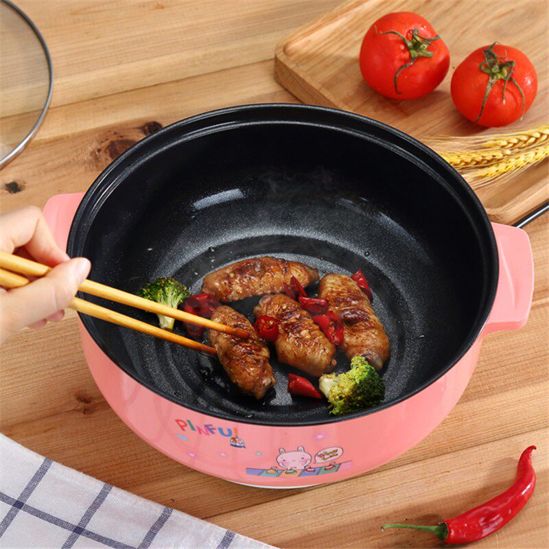 火锅蒸煮两用宿舍小锅煎炒寝室锅小功率