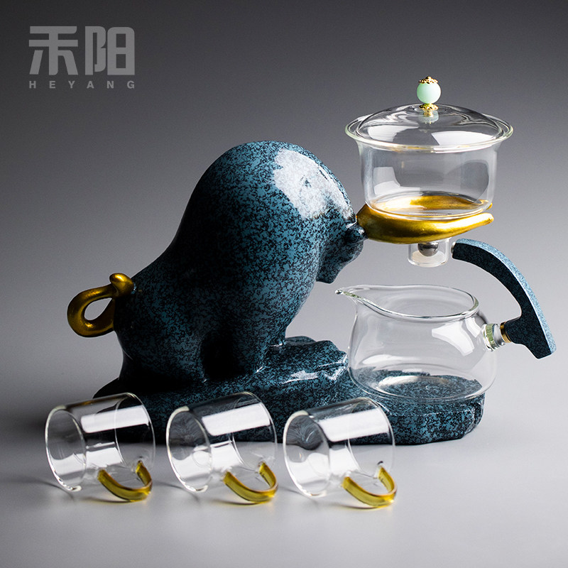 禾阳 牛气冲天自动茶具半全自动茶具懒泡茶器装