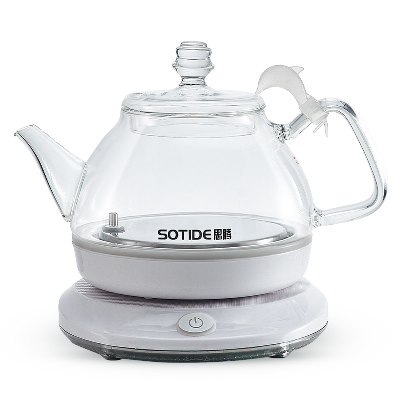 思腾玻璃烧水壶泡茶专用电热水壶家用自动断电透明小型电茶壶0.6L