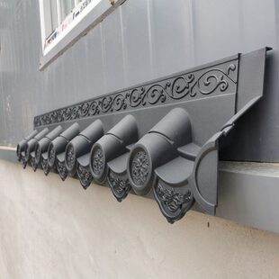 免架子仿古瓦片屋顶装饰屋檐中式假瓦塑料瓦一体树脂瓦围墙瓦檐瓦