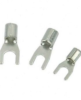 优质 U型 冷压端子 接线端头 铜鼻子 U型接线叉 UT6-5 黄铜