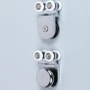 玻璃移门滑轮推拉浴室门淋浴房玻璃门滑轮移门吊轮滑轮实心加厚