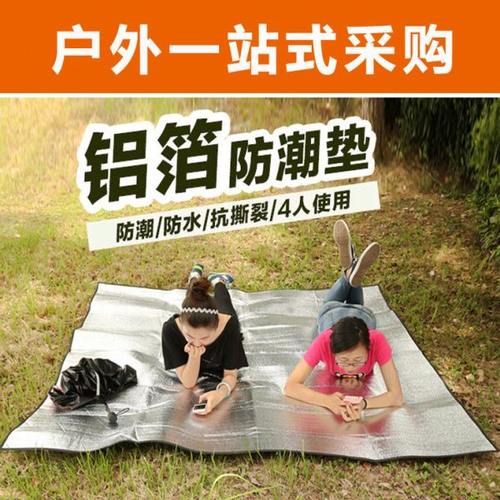 防潮垫户外防水防潮野餐垫草地垫子单人双人多人春游户外垫铝膜垫