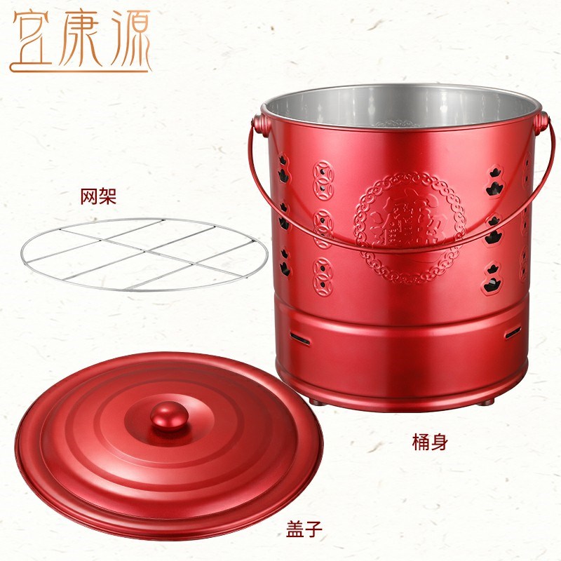 不锈钢烧纸桶家用加厚不变色聚宝盆烧经元宝焚烧炉化金烧金桶