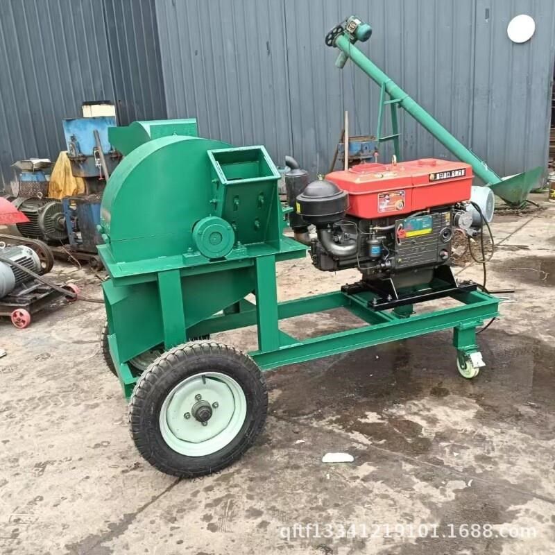 厂家木材粉碎机 园林大小型树枝竹子木头破碎机 木屑边角料破碎机