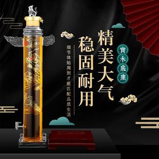 创意华表大口玻璃泡酒瓶-斤加厚密封高硼硅玻璃泡酒专用空瓶