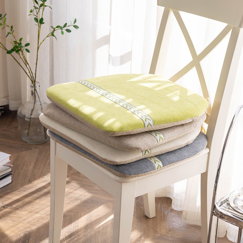 雪尼尔加厚防滑椅子垫坐垫可拆洗餐椅垫座垫马蹄形屁垫子耐脏定做