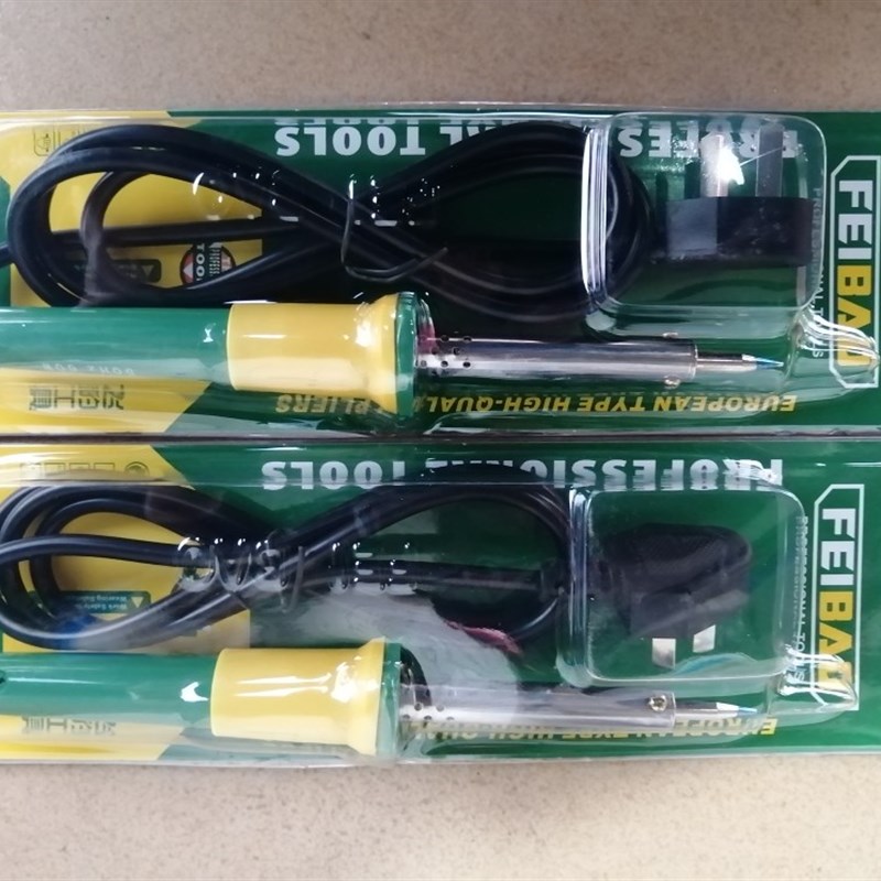 飞豹电烙铁可调温家用洛铁电子维修焊锡大功率焊接工具扁头电焊笔