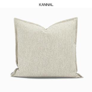 日式 ·沙 双面用米咖色棉麻靠包北欧抱枕样板间售楼处别墅 四季