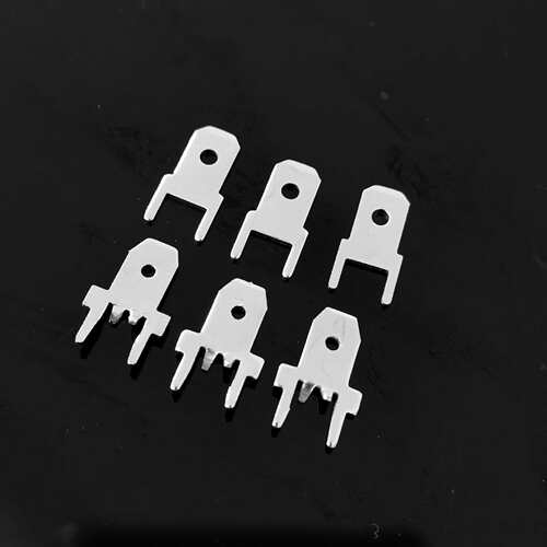 赣源6.3定位插片PCB防倒插片 250焊片线路PCB板公端子焊接插片