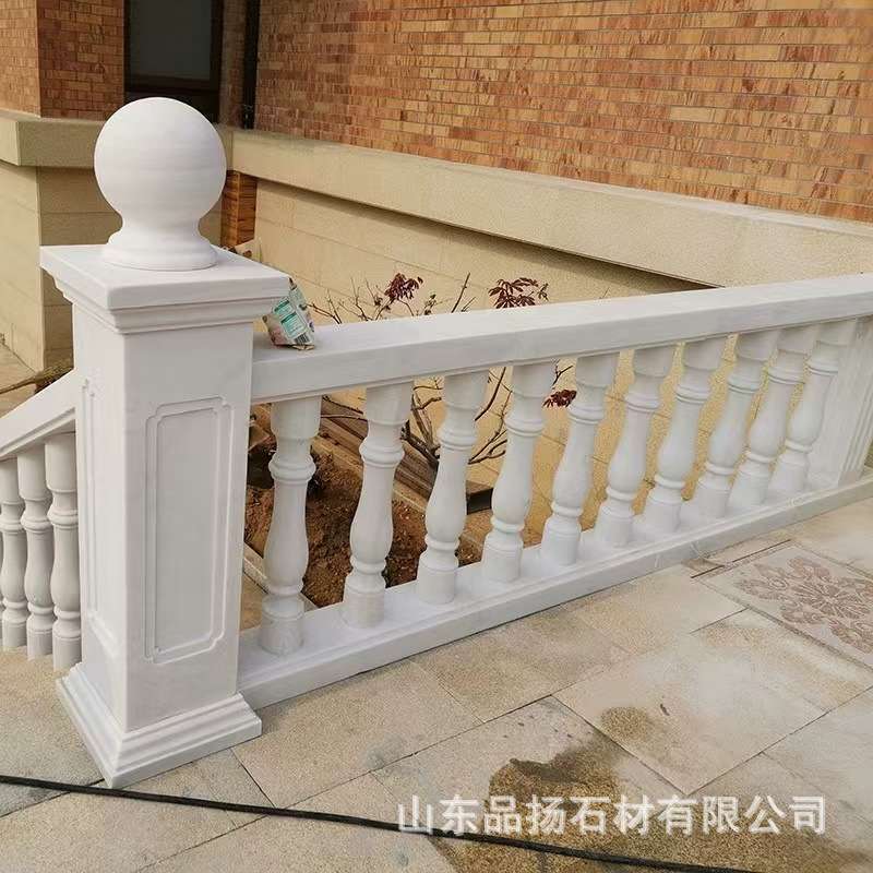 汉白玉小桥石护栏栏板石栏杆工程园林景区花岗岩石雕花园林景观