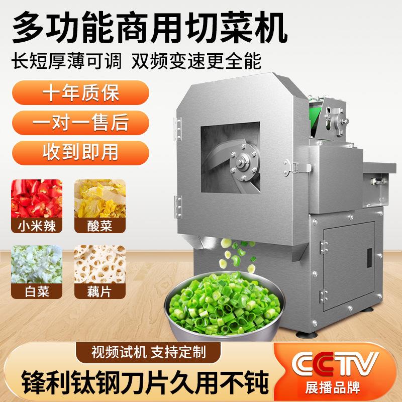 多功能切菜机食堂商用全自动切葱花切韭菜机酸菜丝辣椒切段机厂家