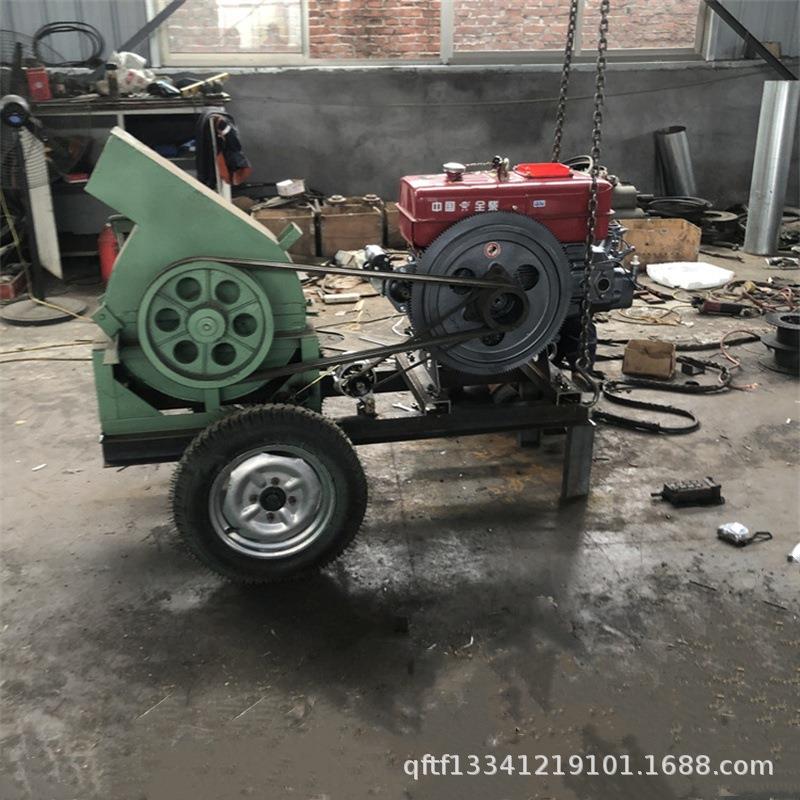 大型盘式木材削片机 圆木树枝边角料木片机 柴电两用木材削片机