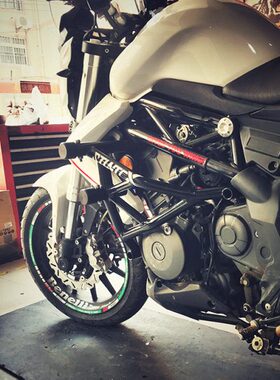 黄龙300 BN302 302S追350改装护杠防摔杠保险杠竞技杠缓冲弹簧头