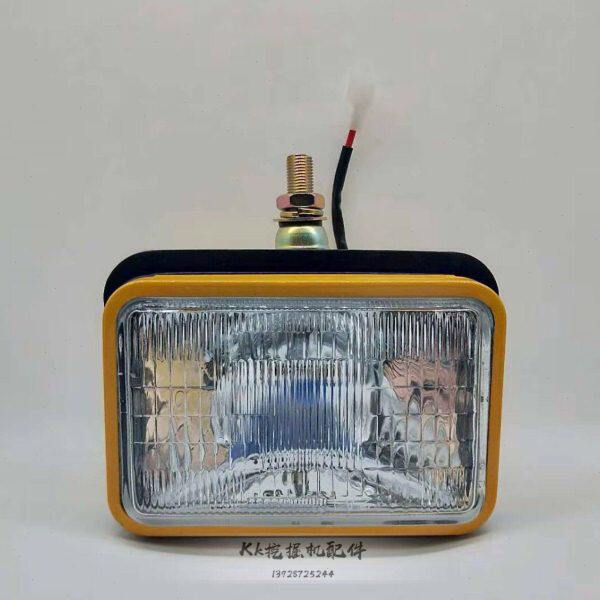 挖掘机配件 挖掘机5寸通用真空大灯前臂大灯铁方灯胶方灯12V24V