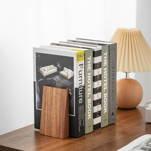 书立书夹固e定书本桌面收纳书架防倒器实木立书架隔板挡板书桌收