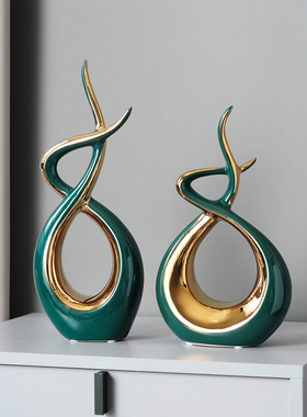 电视柜装饰品摆j件现代简约玄关进门客厅高端大气酒柜摆设轻奢高