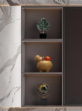 简约现代客厅电i视柜摆件轻奢高档创意酒柜玄关办公室家居饰品摆