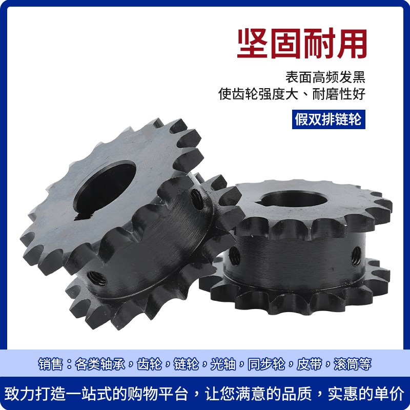 50系列链轮双排链轮 VLR11-12齿-VLR11-21齿定作齿轮链条SP50SD