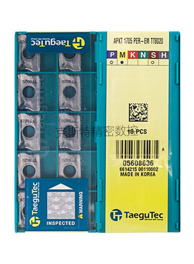 韩国特固克 Taegutec数控刀片 APKT1705PER-EM TT8020 加工不锈钢