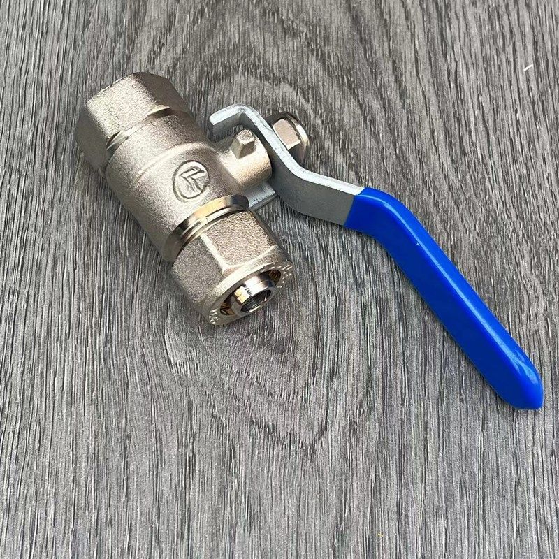 黄铜铝塑管球阀家用进水管道开关卡套式地暖管阀门DL1132