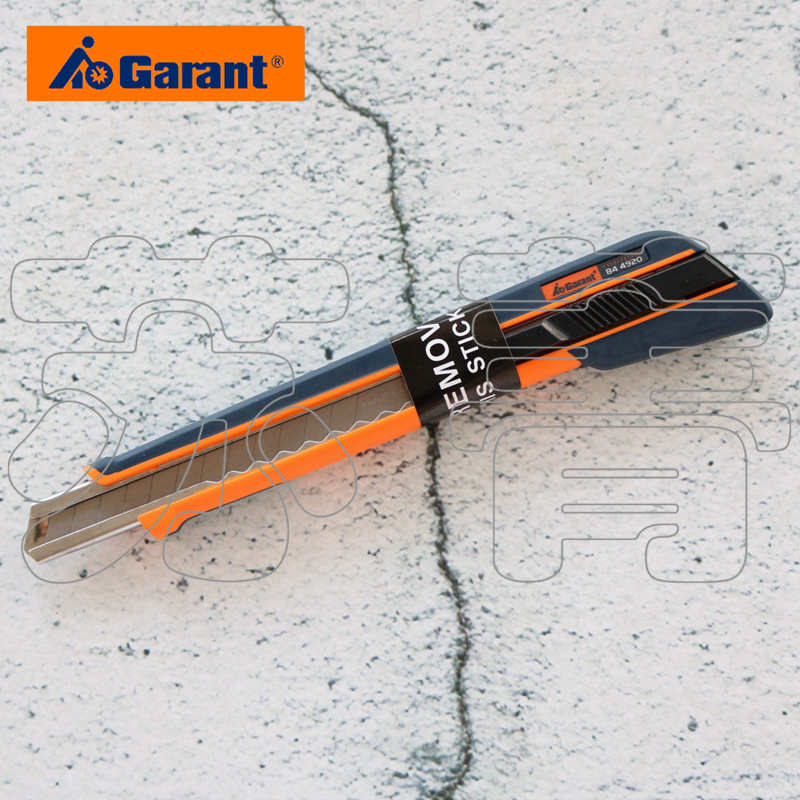 德国霍夫曼GARANT 通用刀 美工刀 裁纸刀 带3个刀片  刀头宽度9mm