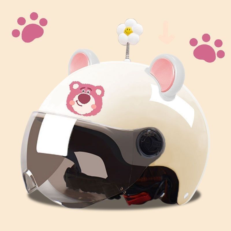 电动电瓶车头盔夏季男女士t轻便防晒四季通用摩托车卡通成人安全