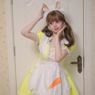 小兔叽 COSPLAY 今天吃萝卜t吗 女仆装 演出服女仆 大码 原创新款