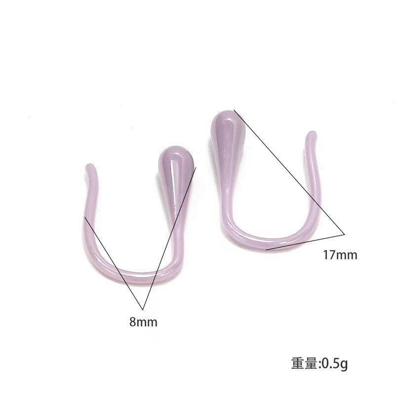 生物纯陶瓷水滴耳钩防p敏纯生物瓷养耳洞耳饰抗敏无需耳塞小众耳