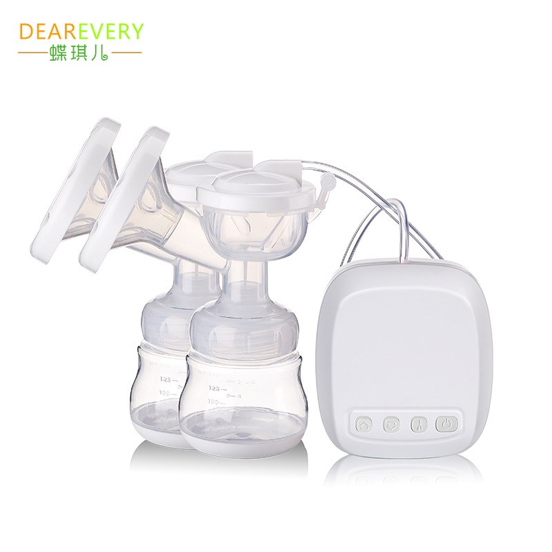 蝶琪宽口双边吸奶器电动吸奶器多功能电动吸乳器孕产W妇母乳收集