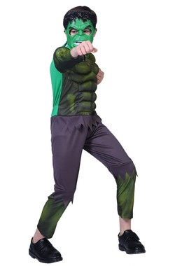 圣节表演出服绿巨人衣服肌肉服装儿童成人浩克TheQ Hulk舞会派对