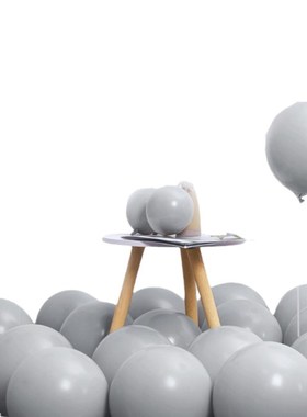 灰色哑光圣e诞气球圣诞节气球派对婚房装饰开业布置气球套装生日