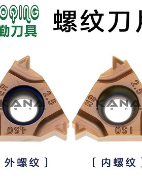 DQ 压制螺纹刀片 16ER 16NR AG60/55 1.0/1.5/2.0/3.0 W -M DM415