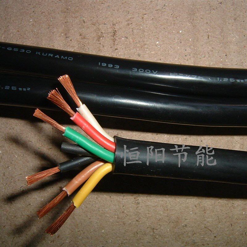 日本进口仓茂6芯1.25平方电缆线机床电机电源线控制线VCTF超软线