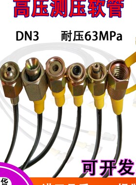 63MPa测压软管DN3压力表线压力表链接管高压测压管挖掘机表仪表管