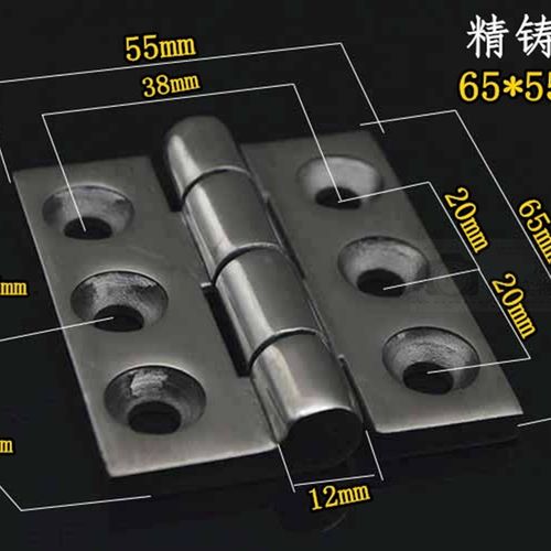 加厚304不锈钢合页电箱铰链焊接设备工业合页65X55X5.5