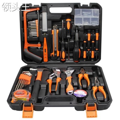 东及五金工具箱套装手电钻套装家用木工电工维修工具手动工具套装