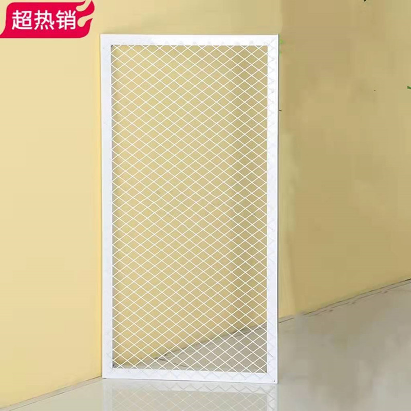 铁艺隔断屏风菱形网格铁丝网片背景墙装饰收纳客餐厅酒吧镂空吊顶