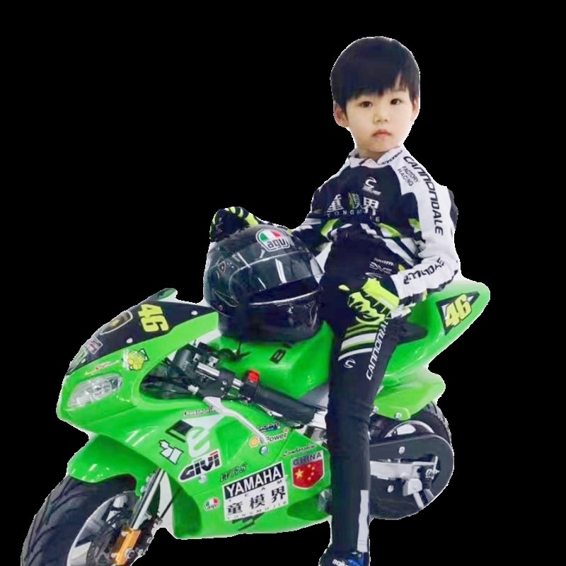 49CC迷你儿童小跑车迷你小型两轮亲子摩托车汽油趴W赛四冲生日礼