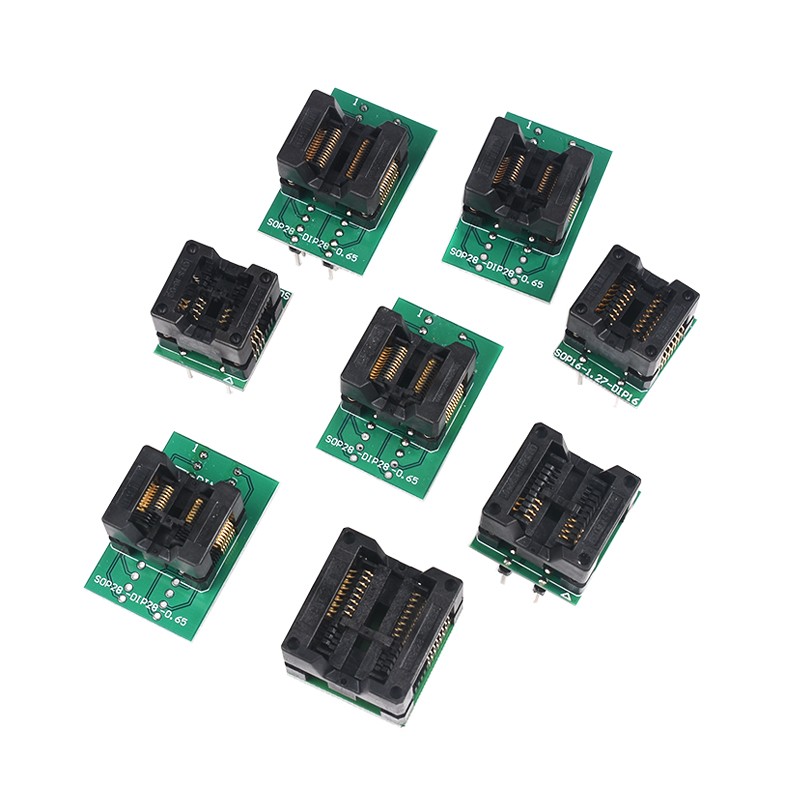 烧录座SOP8/14/16/18/20/24/28 SSOP/TSSOP芯片IC转换编程测试座