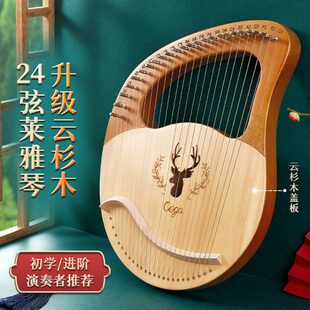cega前谷24弦莱雅琴小竖琴乐器简单易学箜篌冷门小乐器演奏初学者