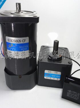 250W 交流220V 定速电机 61K250GN-CF 齿轮单相减速微型/6GN15K