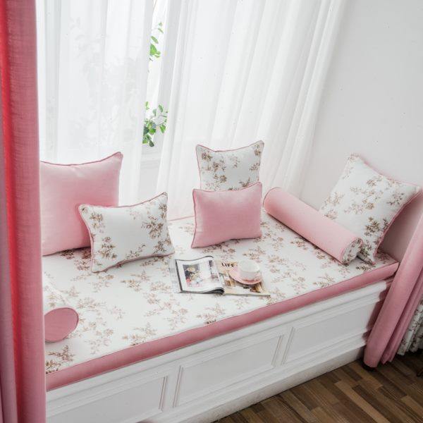 北欧飘窗垫窗台垫定做韩式窗户榻榻米海绵飘窗垫四季通用双面夏季